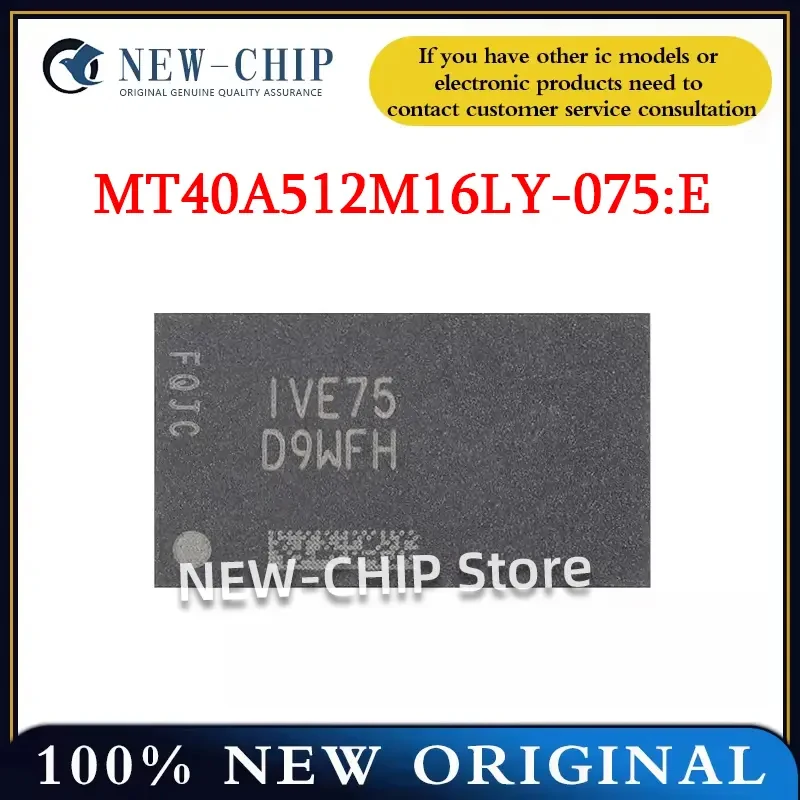 

1PCS-20PCS/LOT MT40A512M16LY-075:E D9WFH FBGA-96 8Gb DDR4 New Original MT40A512M16LY