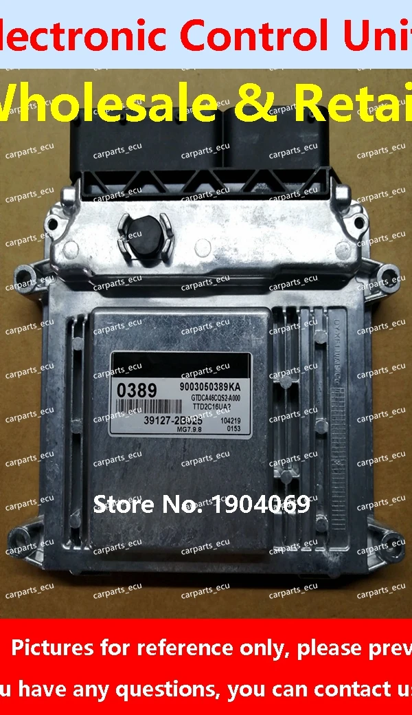 

39127-2B025 0389 For Hyundai kia rio cerato car Engine computer board ME17.9.11.1 39100-26AB5 G2 ECU 39110-02QB5 0477