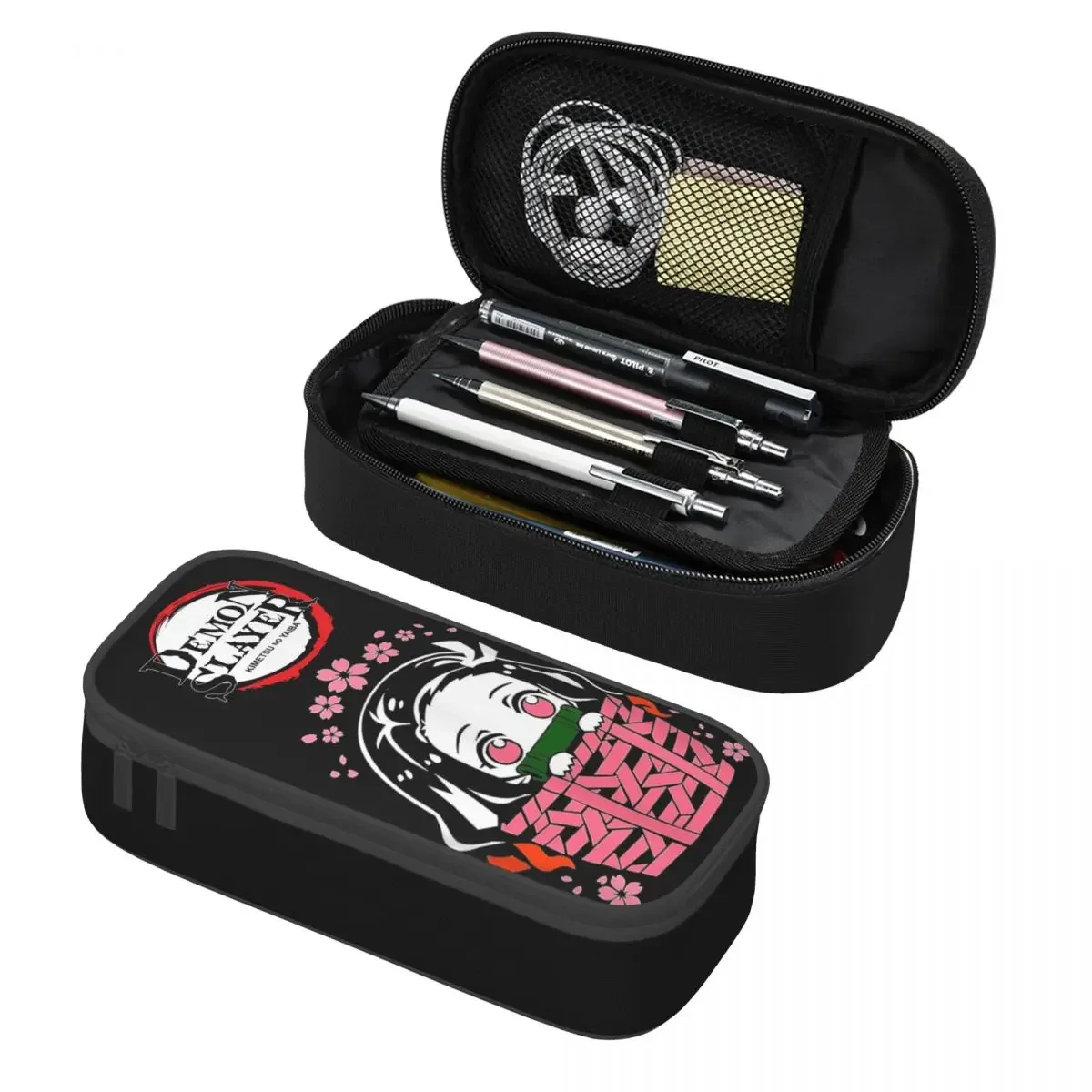 

Милый пенал «Убийцы демонов» Kimetsu No Yaiba на заказ для мальчиков и девочек, большое хранилище аниме Манга Пенал Канцелярские принадлежности