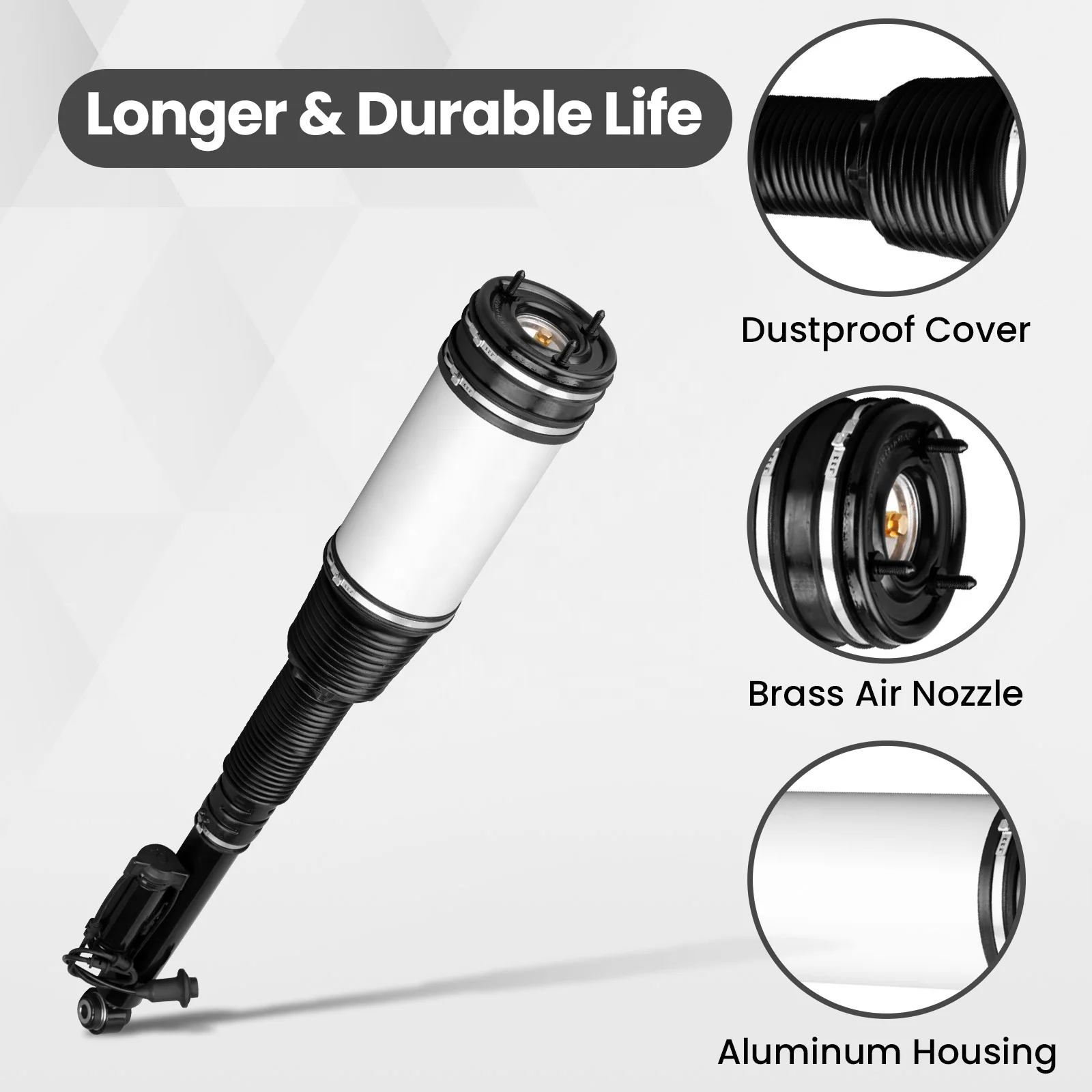 for Mercedes S Class S430 S500 2203205013 Latest Design Universal Front air 1x Rear Air Suspension Strut Shock