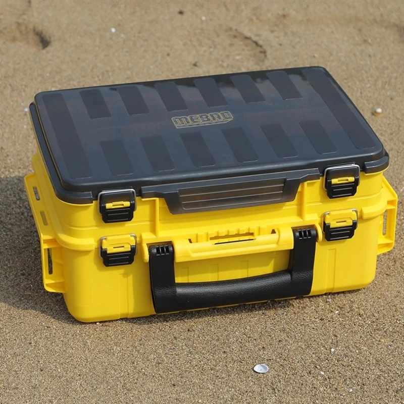 

Рыболовная коробка для приманок, ручная коробка для аксессуаров, двухслойная портативная сверхлегкая утолщенная коробка для рыбалки большой емкости 308