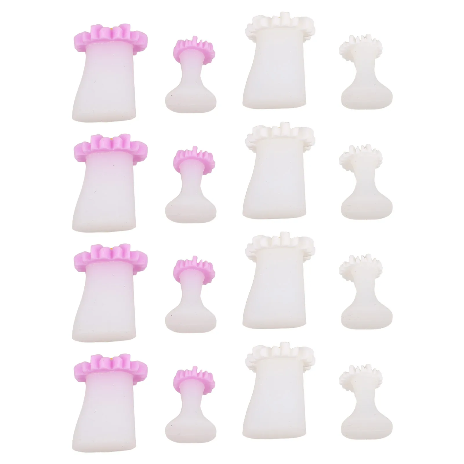 

2 Sets Toenail Separator Floral Spacers Eversion Silica Gel Art Silicone Finger