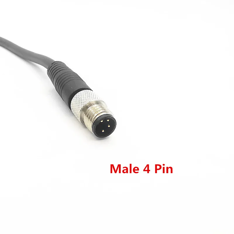 high quality 3 pins 4 pins Sensor Connector Cable M8 Waterproof plug Male&Female Straight Angle 3 4 Pin +2m PVC line