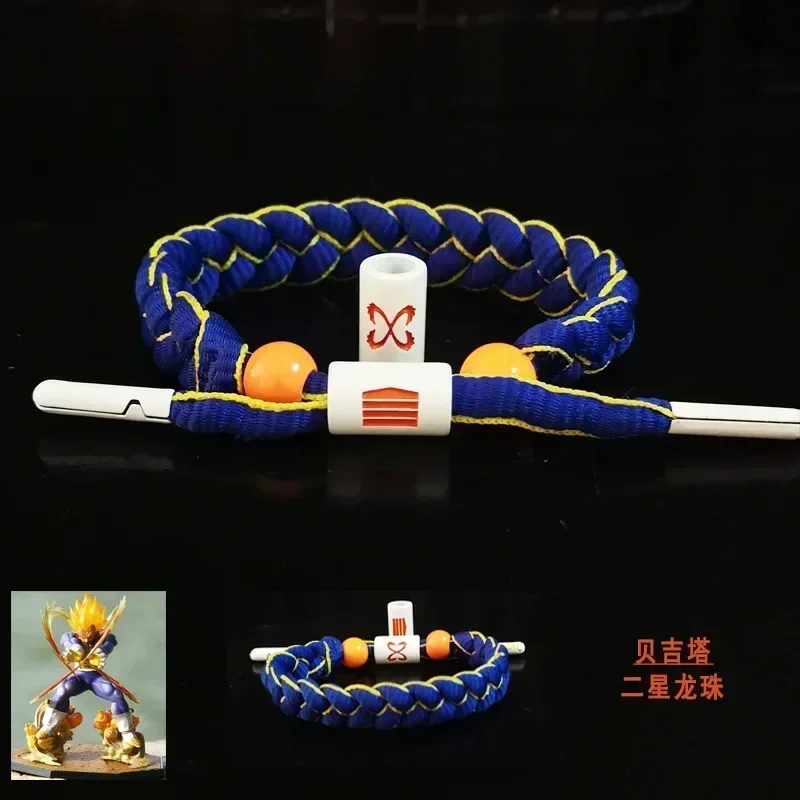 Pulseira Anime de Malha a Mão Dragon Ball, Cosplay Sun Goku, Kakarotto, Acessórios Casal, Presente de Natal