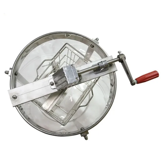 2 Frames Clear Plexiglass Acrylic Material Honey Centrifugal Honey Extractor  Machine