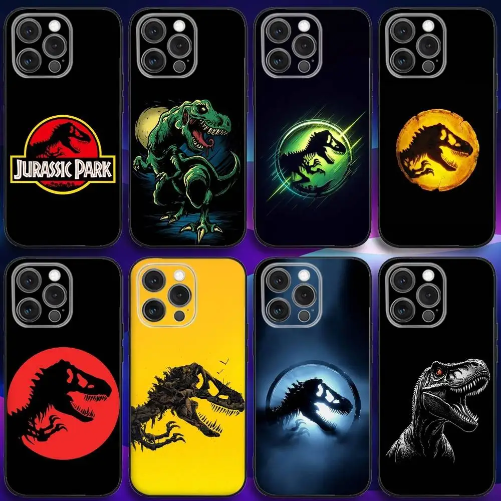 

J-Jurassic Park World Phone Case For iPhone 16e,16,15,14,13,12,11,Pro,X,XS,Max,XR,Plus,Mini Soft Black Cover