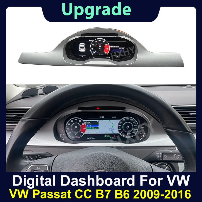 

2024 Latest Original Car Digital Cluster Instrument for VW Passat CC B6 B7 2009-2016 LCD Speed Meter Dashboard