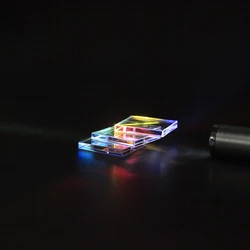 3pcs Glass Cube  Dichroic Prism X-Cube Prisms for Photographic Beam Splitting  Photography Accessories Decorate Gifts Cute Light