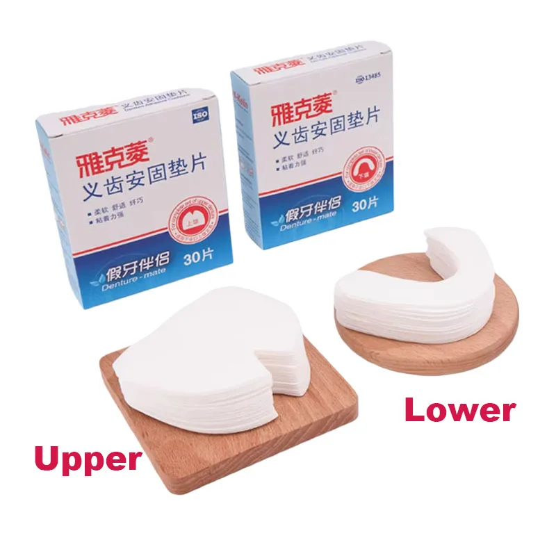30Pcs/Box Dental Denture Fixing Pad Denture Loosening Stability Adhesive Denture Companion Dentist Fixing Paste Safe Convenient