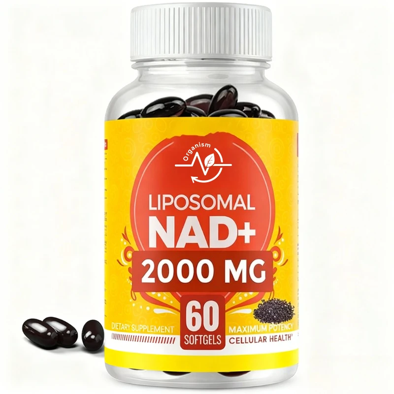 

2000 Mg NAD Supplement, with Highly Absorbable Liposomes, Anti-aging, Metabolic and Cellular Properties, 60 Soft Capsules