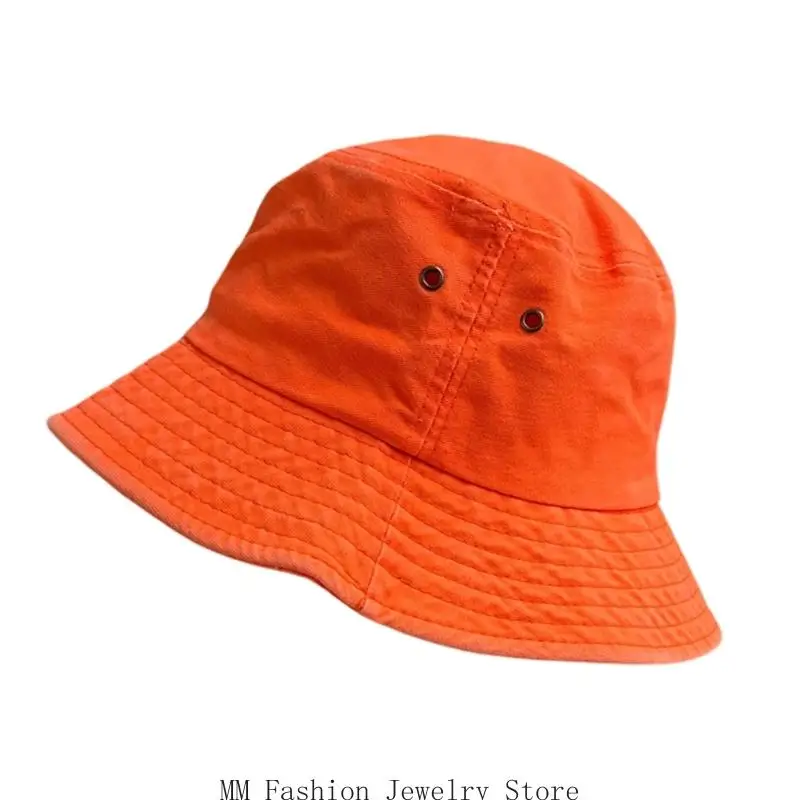 Outdoor Sun Bucket Hat with Broad Profile, Packable Flat-Top Design and Side Eyelets for Beach Travel Summer D0UB