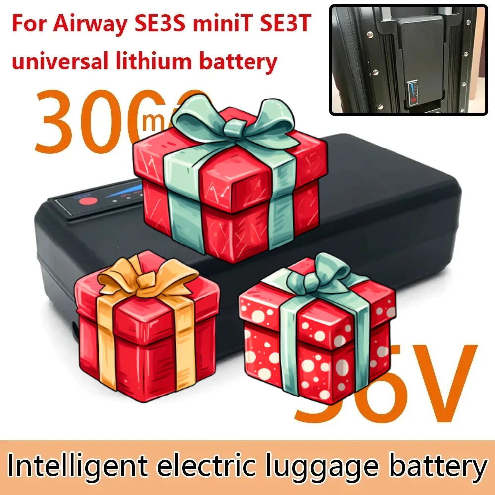 

For aviation wheels, BEKE boarding case, Airway SE3S miniT SE3T luggage, lithium battery 36V electric luggage battery 3000mAh