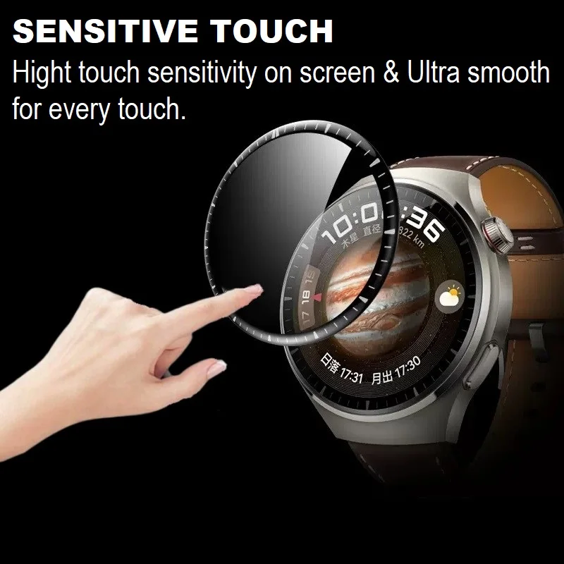 3 шт., защитная 3d-пленка с закругленными краями для умных часов Huawei Watch 4 Pro