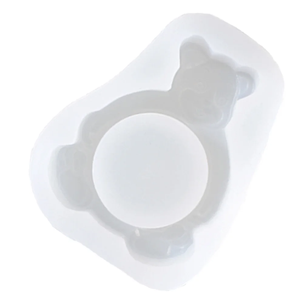 

Силиконовый держатель C в форме медведя C-форма DIY многоразовый воск Diy силиконовая форма литейный лоток форма C держатель формы