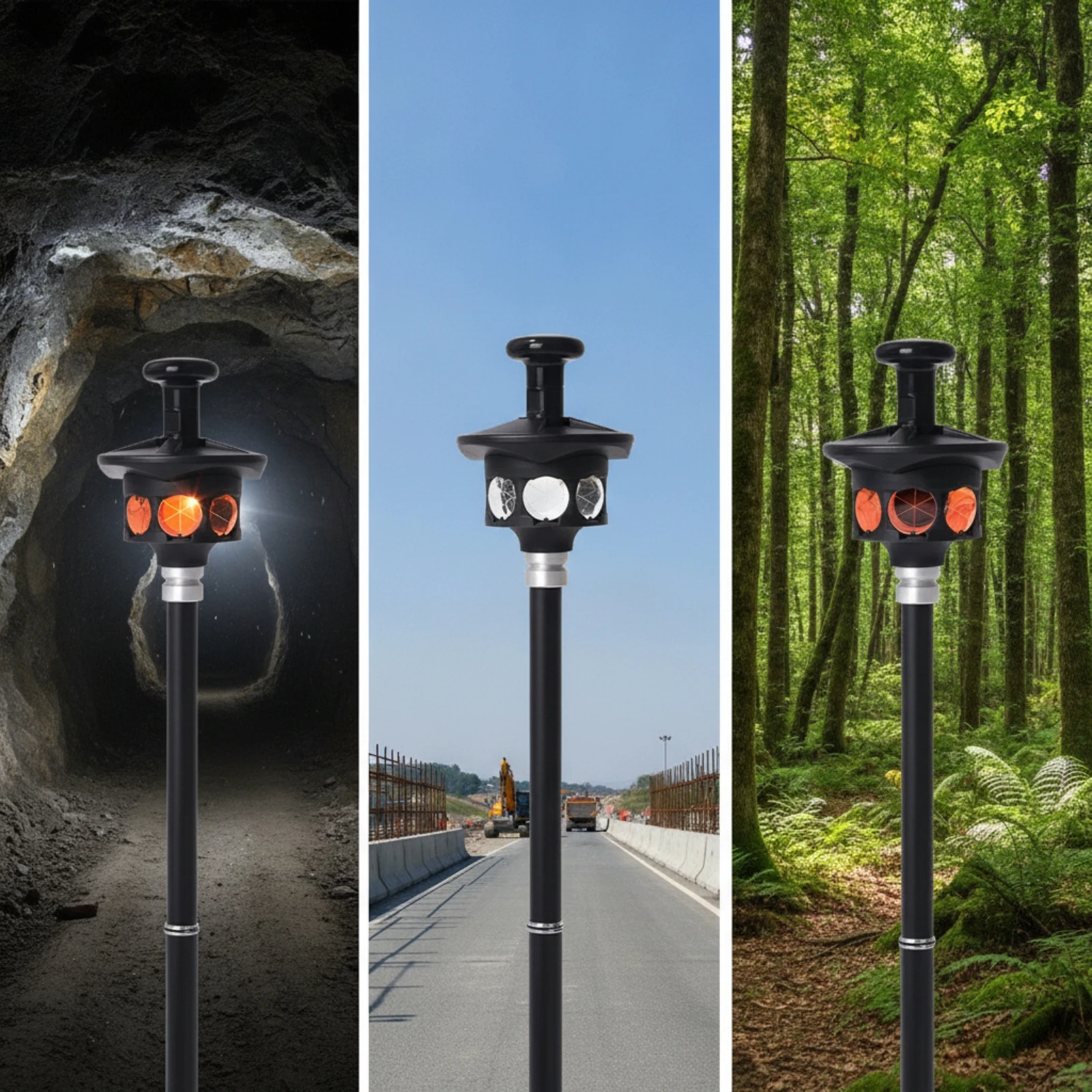 360 Degree Prism Assembly Compatible 360 Degree Surveying Prism Compact Lightweight for Surveyors, Construction Sites