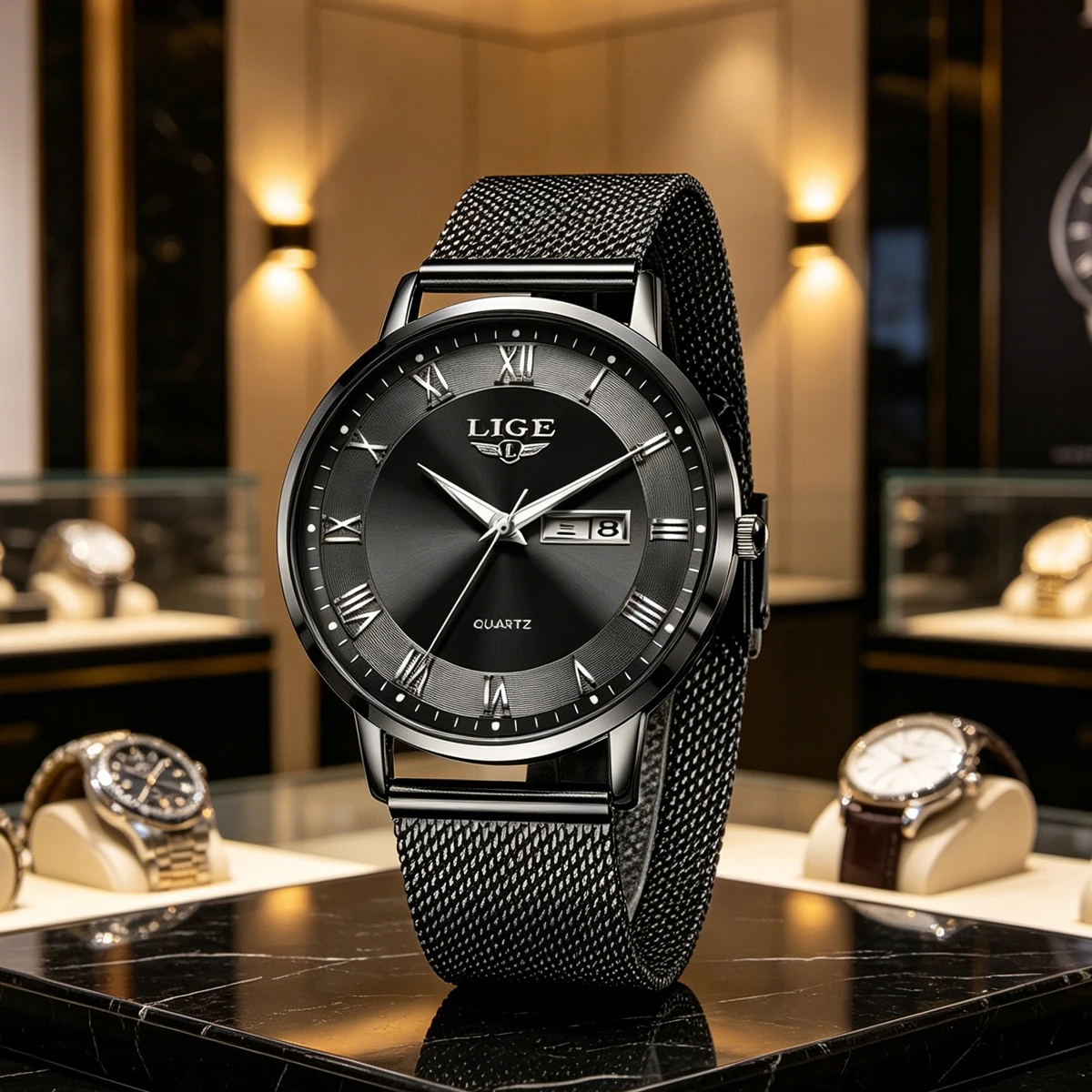 LIGE 2026 New Watch Man Luxury Watches Man's Creative Steel Man's Bracelet Watches Man Waterproof Clock Relogio Feminino