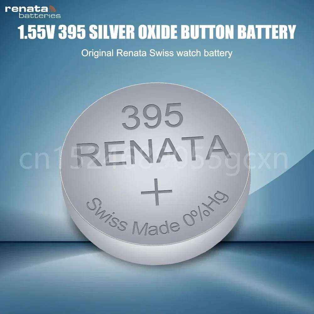 Renata 실버 산화물 시계 배터리, 체중계 카메라 단추 코인 셀용, 395 SR927SW AG7 LR927 LR57 399 SP395 LR927W 1.55V