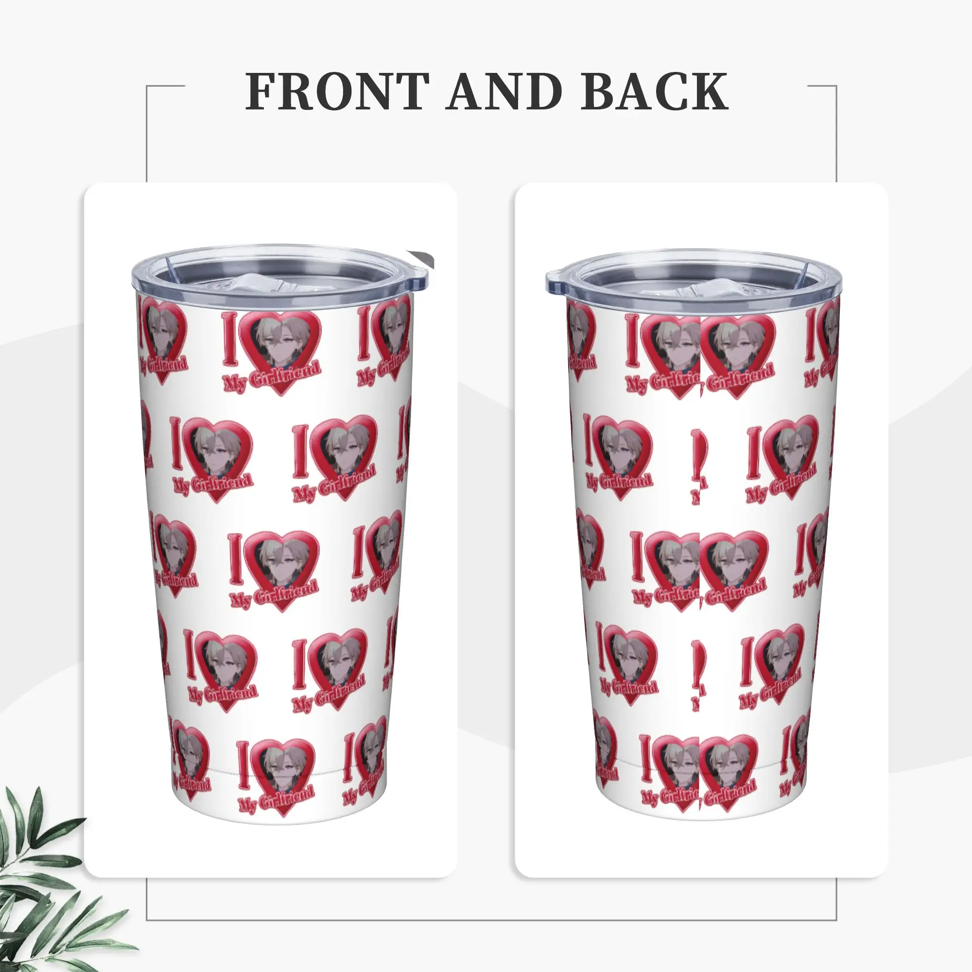 Honkai Star Rail I Love My Girlfriend Tumbler Vacuum Insulated Thermal Cup Vacuum Flask Smoothie Tea Mugs Water Bottle, 20oz