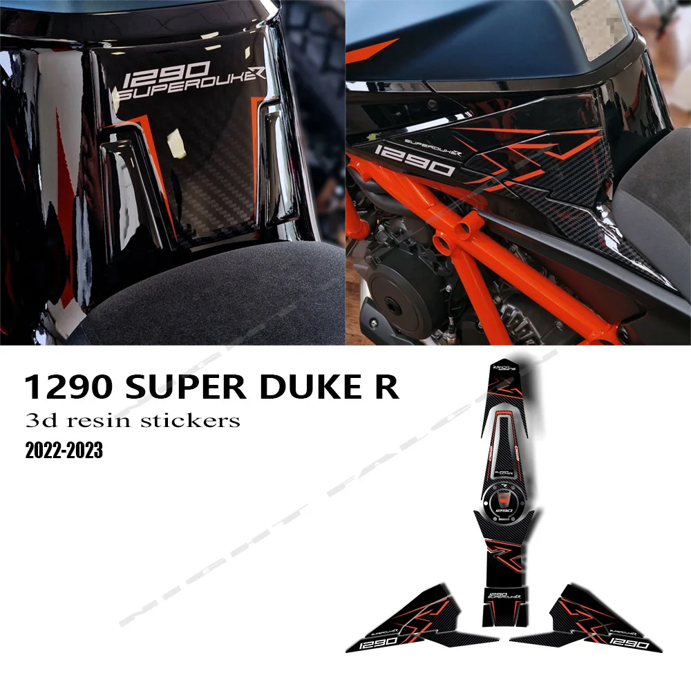 1290 R Super Duke Motorcycle Accessories 3D Epoxy Resin Sticker Protection Kit for 1290 Super Duke R 2022-2023