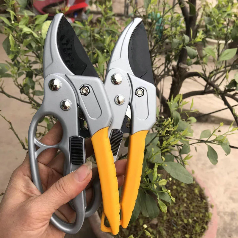 

High Quality Garden Pruning Shears Cutter High Carbon Steel Gardening Plant Scissor Branch Pruner Trimmer Tools grafting knife