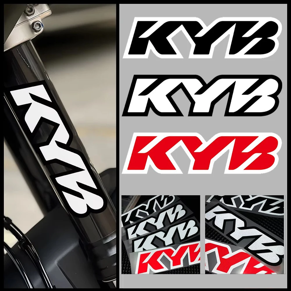 

Светоотражающие наклейки на переднюю вилку мотоцикла для амортизаторов KYB, декоративные наклейки для мотокросса и внедорожных мотоциклов, аксессуары для стайлинга.
