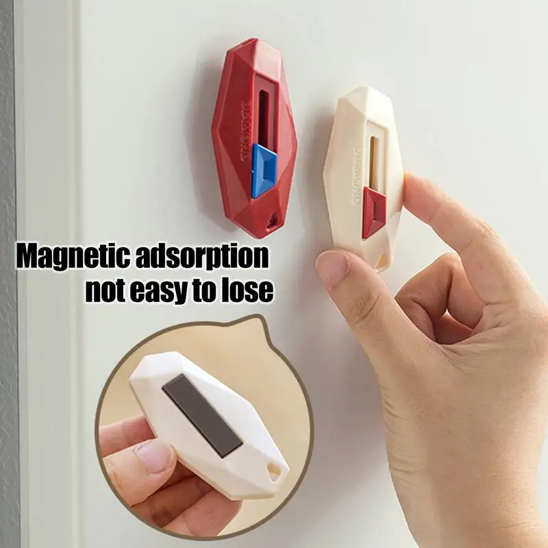 휴대용 익스프레스 박스 오프너, 소형 박스 커터, 마그네틱 상자 커터, 패키지 상자 개봉용 유틸리티 커터