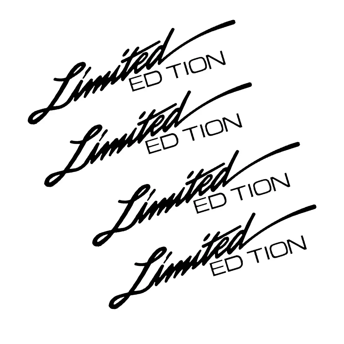 Limited Edition Reflective Stickers 4PCS 2 Pair Decor Decals for Moto & Car Compatible with Suzuki Yamaha Honda Ducati KTM Vespa
