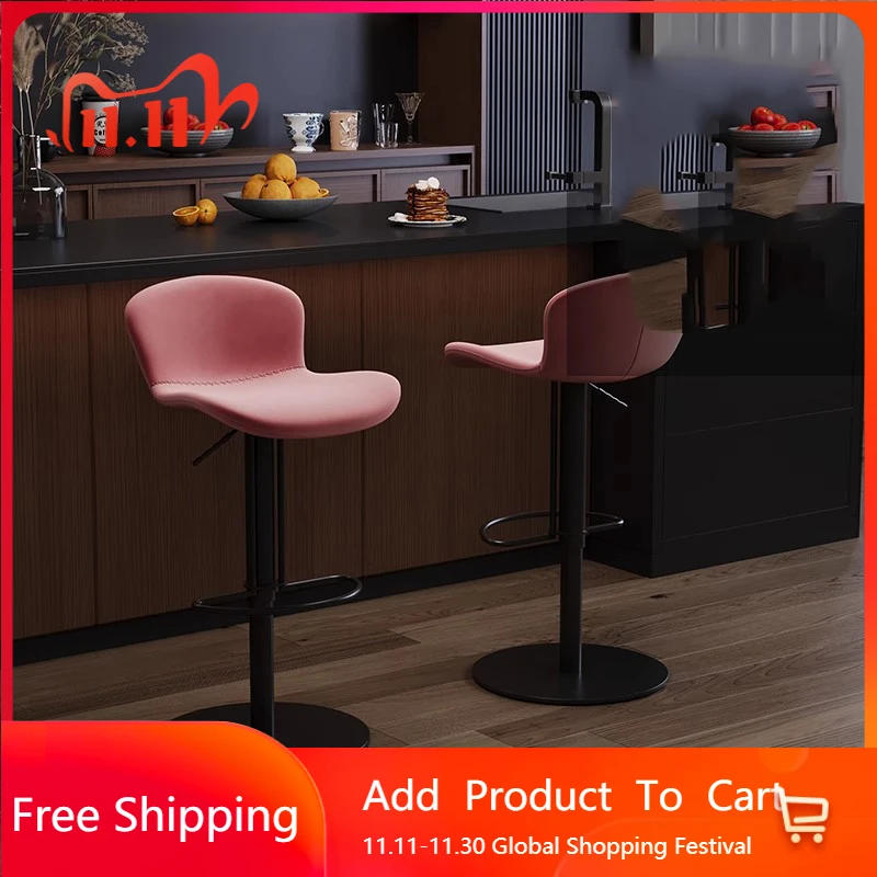 

Height Black Bar Chairs Modern Bedroom Reception Desks Office Metal Bar Chairs Relaxing Rocking Sillas Lounge Suite Furniture