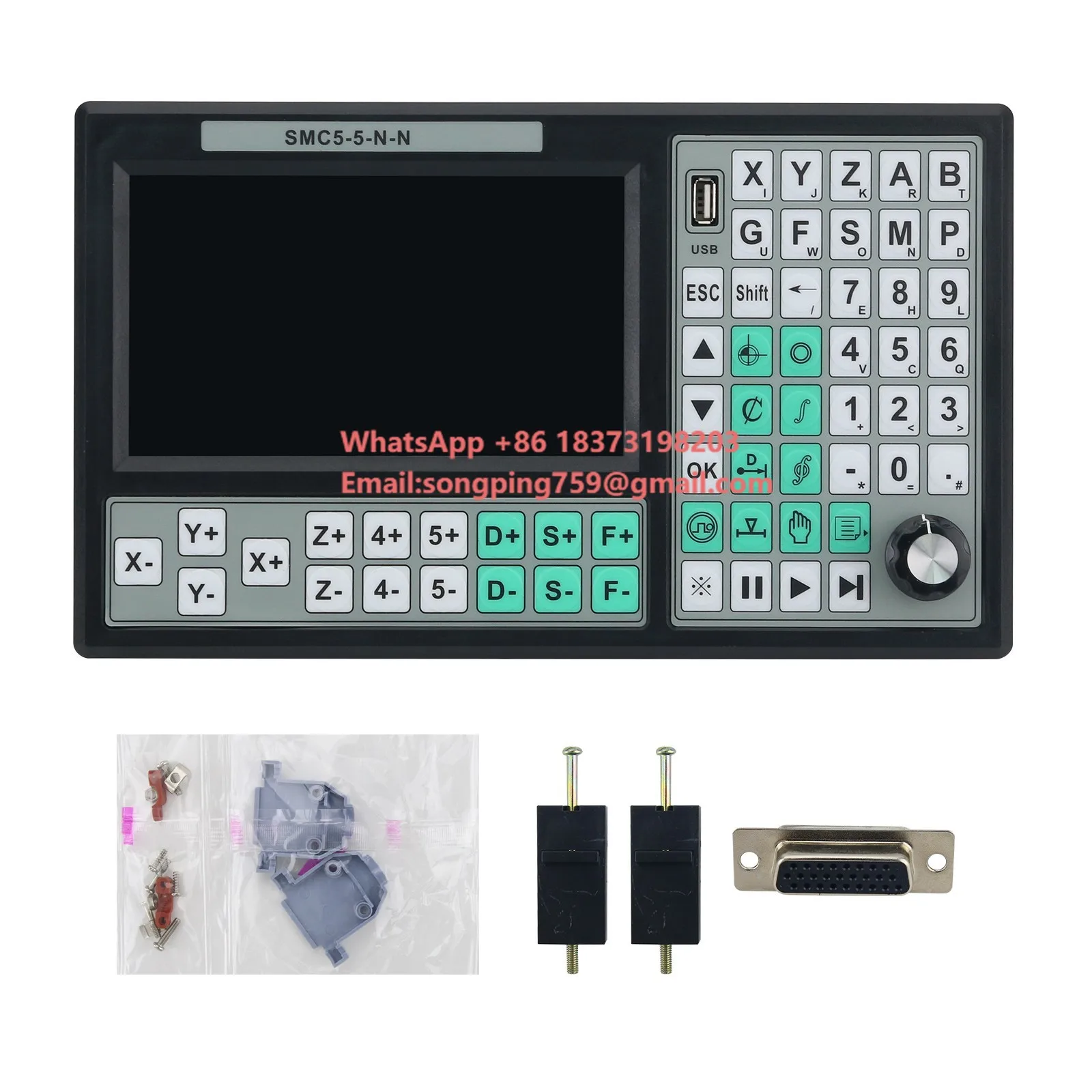 

SMC5-5-N-N 5-Axis CNC Offline Controller High Performance 32-Bit CPU RTCP CNC Motion Controller with 7-inch LCD