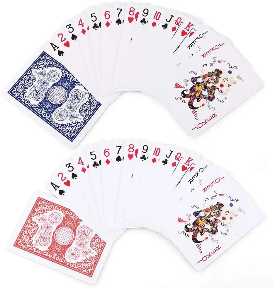 144 Decks of Cards - 72 Blue and 72 Red, Poker Size Standard Index, for Blackjack, Euchre, Canasta Card Game, Casino Grade