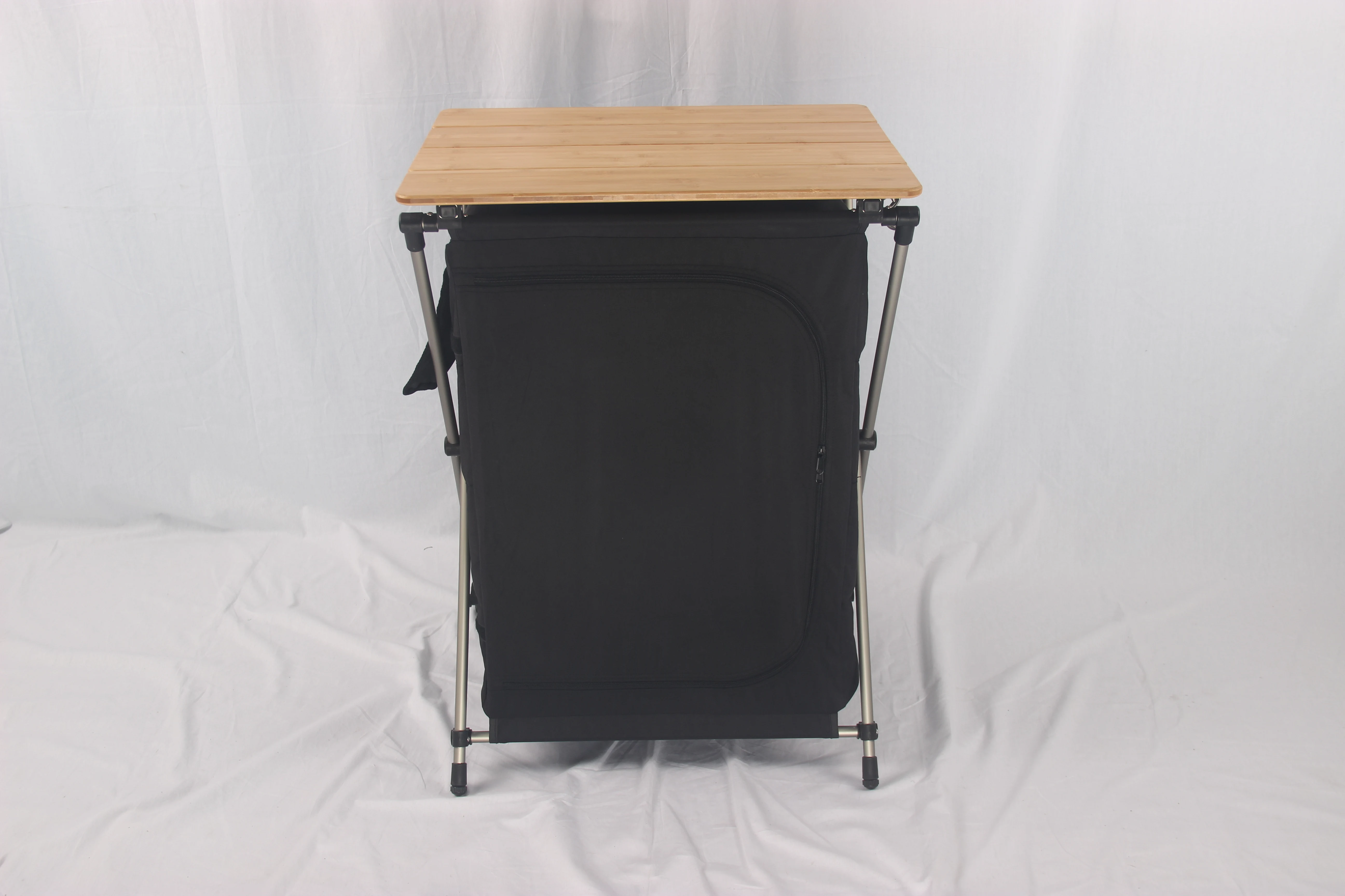 Outdoor camping solid wood bee - Camping Cooking Table With Storage ulasan dan harga