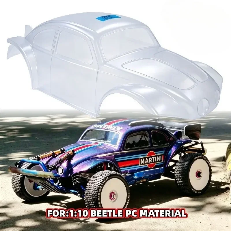 1/8 1/10 Vintage Beetle PC Body Shell Universal RC Car Body Cover For 313-360mm Wheelbase Crawler Short Course Truck