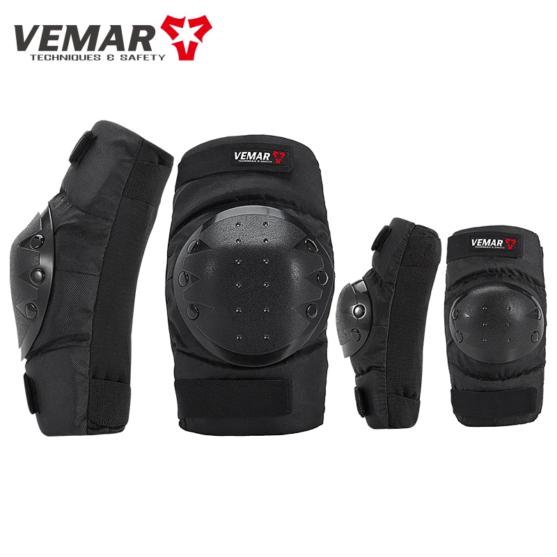 

4Pcs/Set Classic and Fashion VEMAR S-183 Cycling Protective Gear Anti-fall Moto Motorcycle Motociclista Knee Pads Elbow Pads