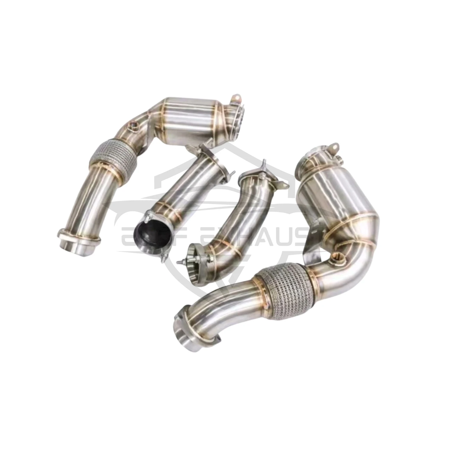 Sportieve Downpipe Voor BMW X5M X6M F95 F96 S68 4.4 Agressief Uitlaatgeluid High Flow Eenvoudige Installatie