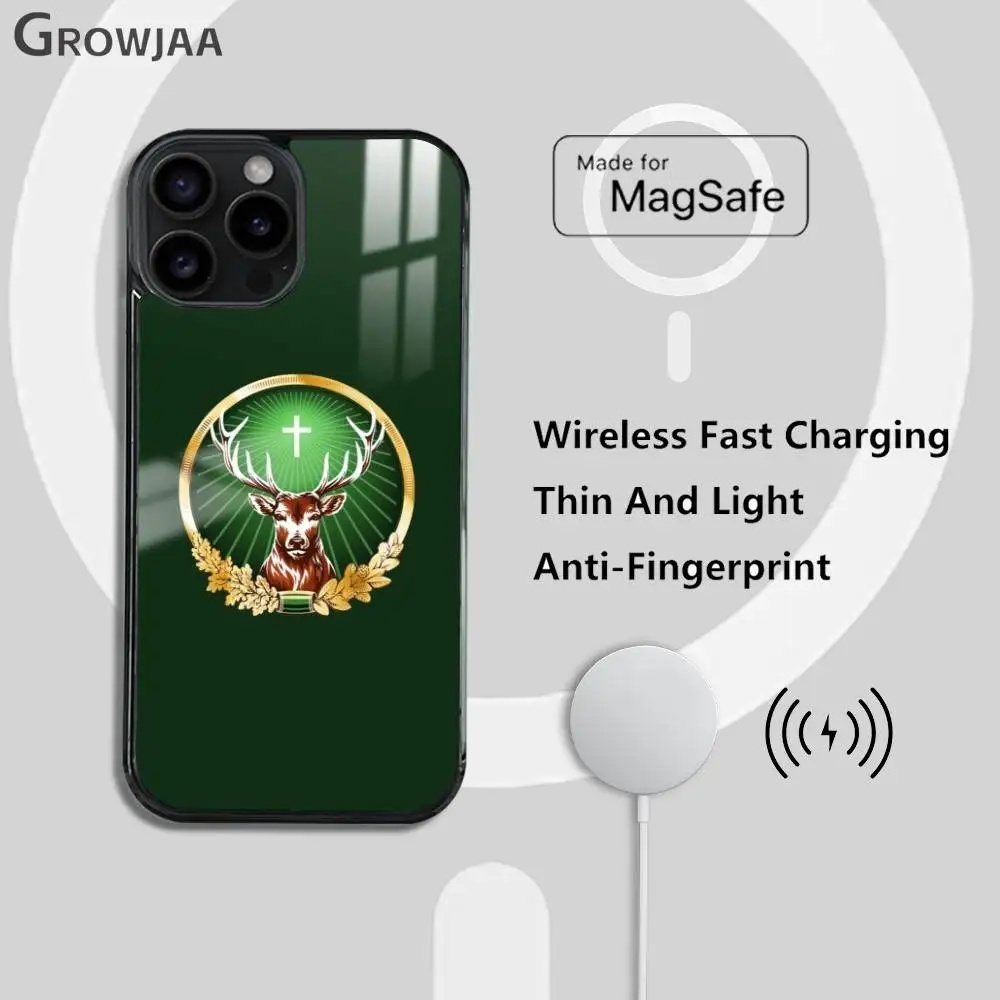 Casing Ponsel LOGO J-Jagermeisters Untuk IPhone 17 16 15 14 13 12 11 Pro Max Plus Mini Magsafe Wireless Magnetic Funda