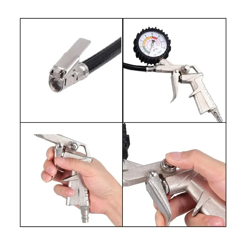 Digital Display Car Inflation Pump: 220PSI Portable Inflation Pump, Car Tire Pressure Detection Inflation Gun