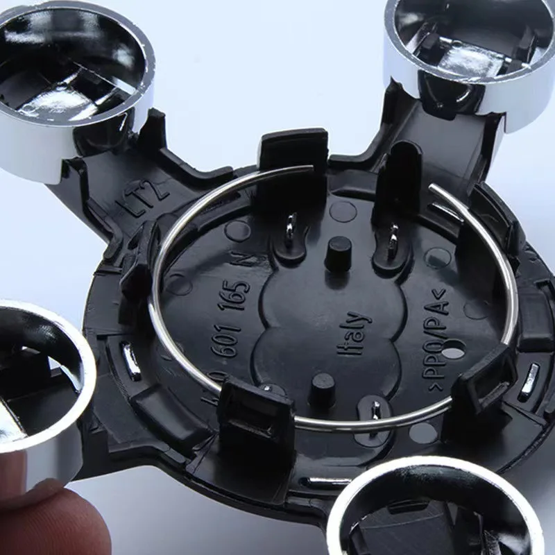 4 قطعة سيارة خمسة مخالب عجلة غطاء مركزي محور يغطي شعار السيارات اكسسوارات الديكور لأودي A4 B8 B6 B9 B7 A3 8P 8V 8L A6 C7 C6 #3