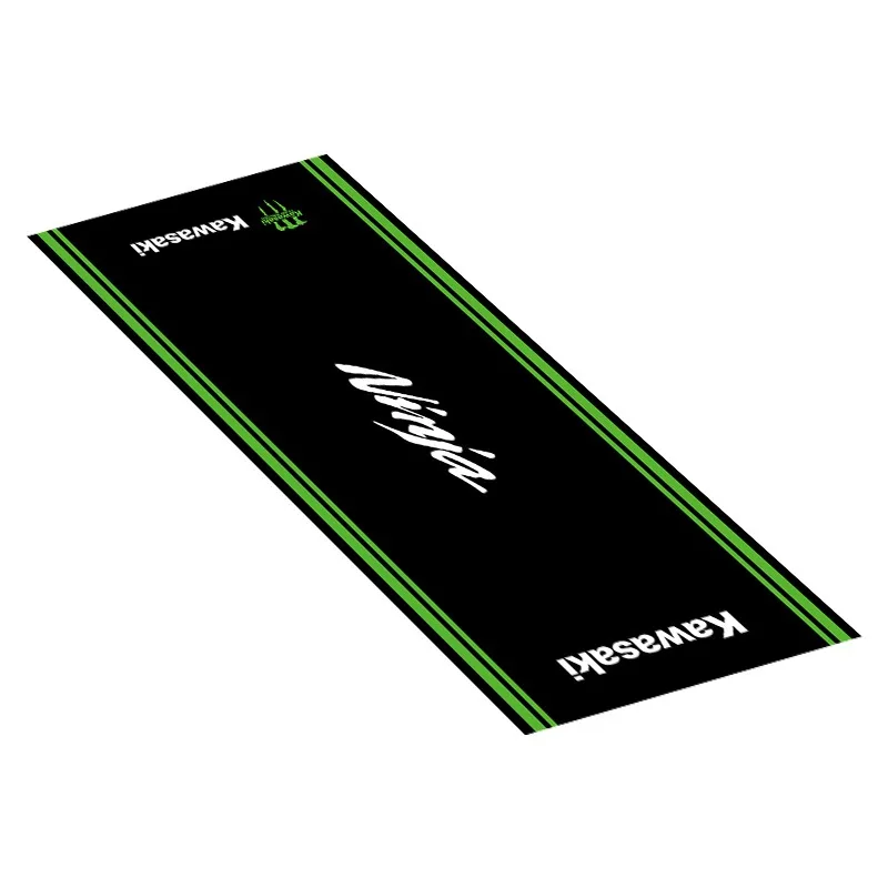Aangepaste Kawasaki Ninja motorfiets parkeermat antislip garagekleed waterdicht racen moto display tapijt decoratie mat