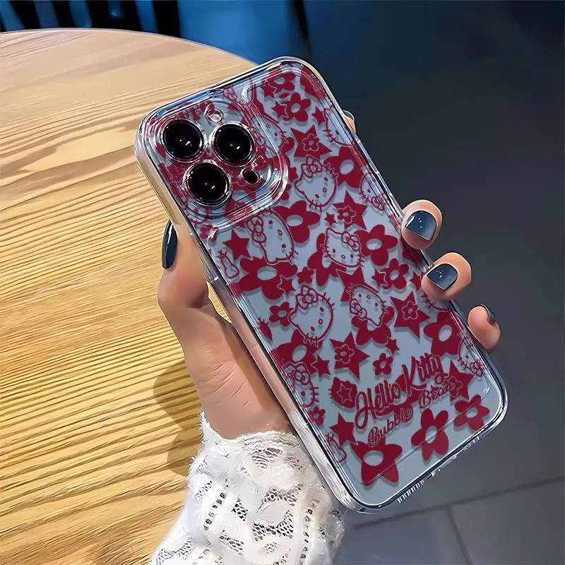 Original Cute Hello Kittys Clear Case For Samsung A73 A72 A71 A55 A52 A51 A50 A34 A35 A33 A32 A31 A30 A24 A23 A22 A13 5G Cover