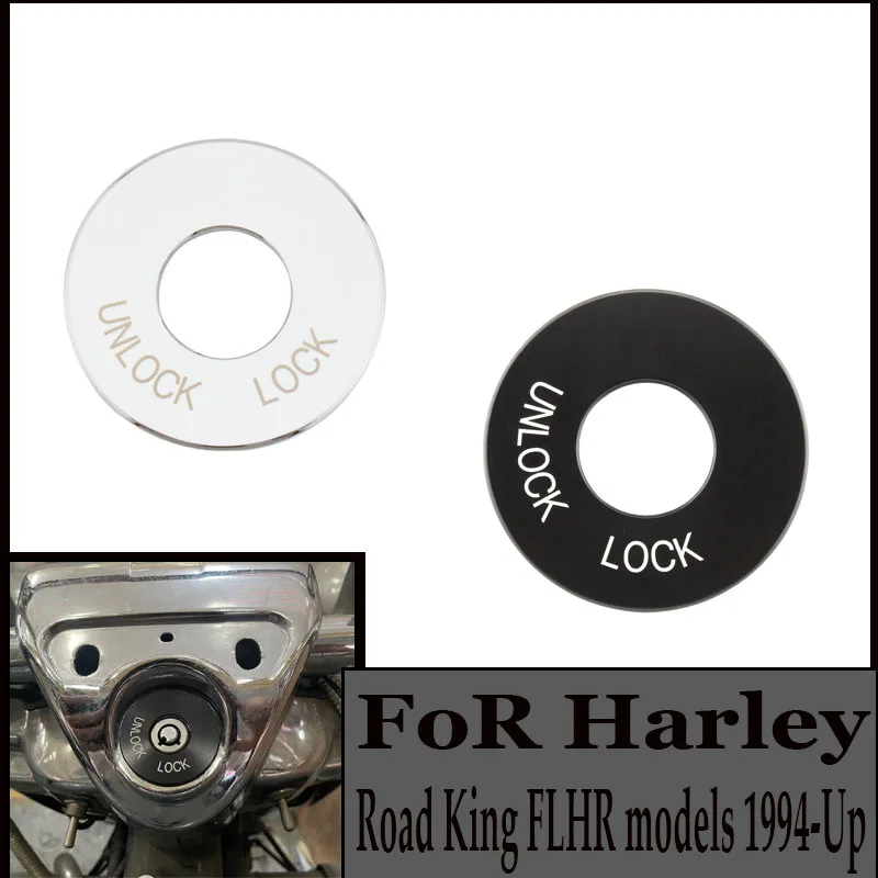 FoR Road King FLHR models 1994-Subsequent years Motorcycle Starter Switch Electric door lock decoration