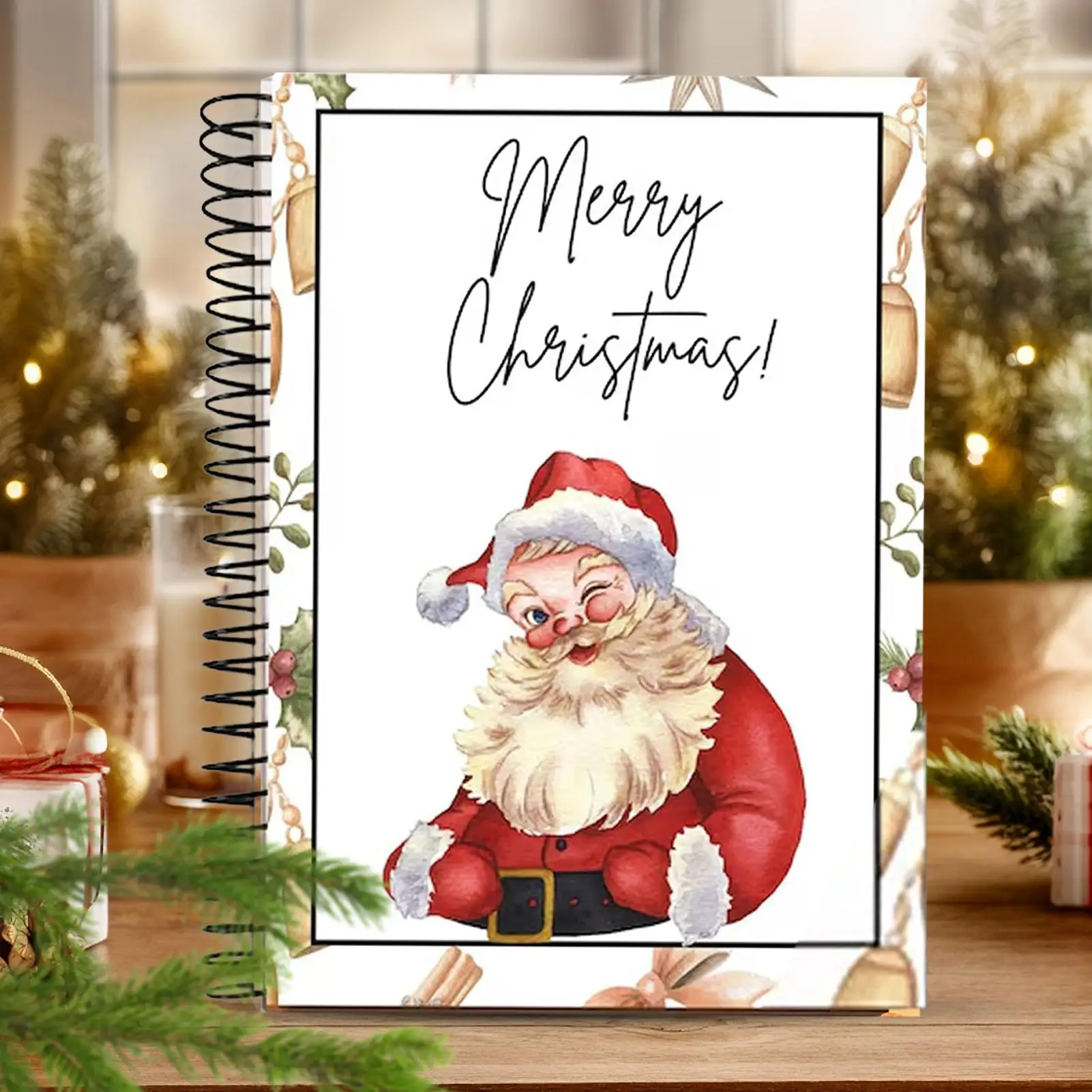 Spiralgebundenes Weihnachts-Geschenkkartenbuch Festliche Weihnachtsgeschenke für Teenager Grußkarten-Organizer Grußkartenhalter – Detail 10