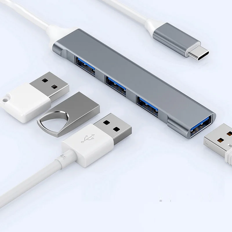 Puerto USB 3,0/2,0 TYPE-C 3,1 7/4 para Macbook, PC, teléfono, disco duro móvil, teclado de ratón