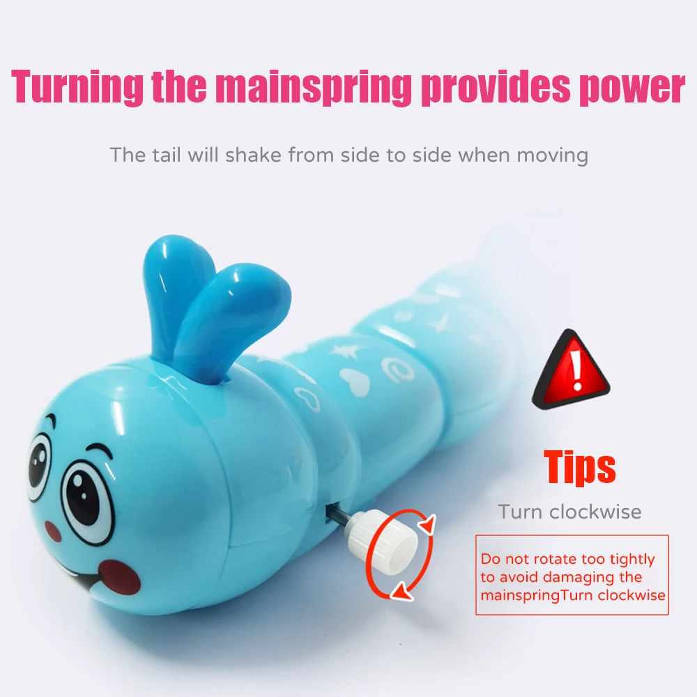 Colorful caterpillar crawling toys Kids winding educational toys Swinging caterpillars Parent-child interactive toys