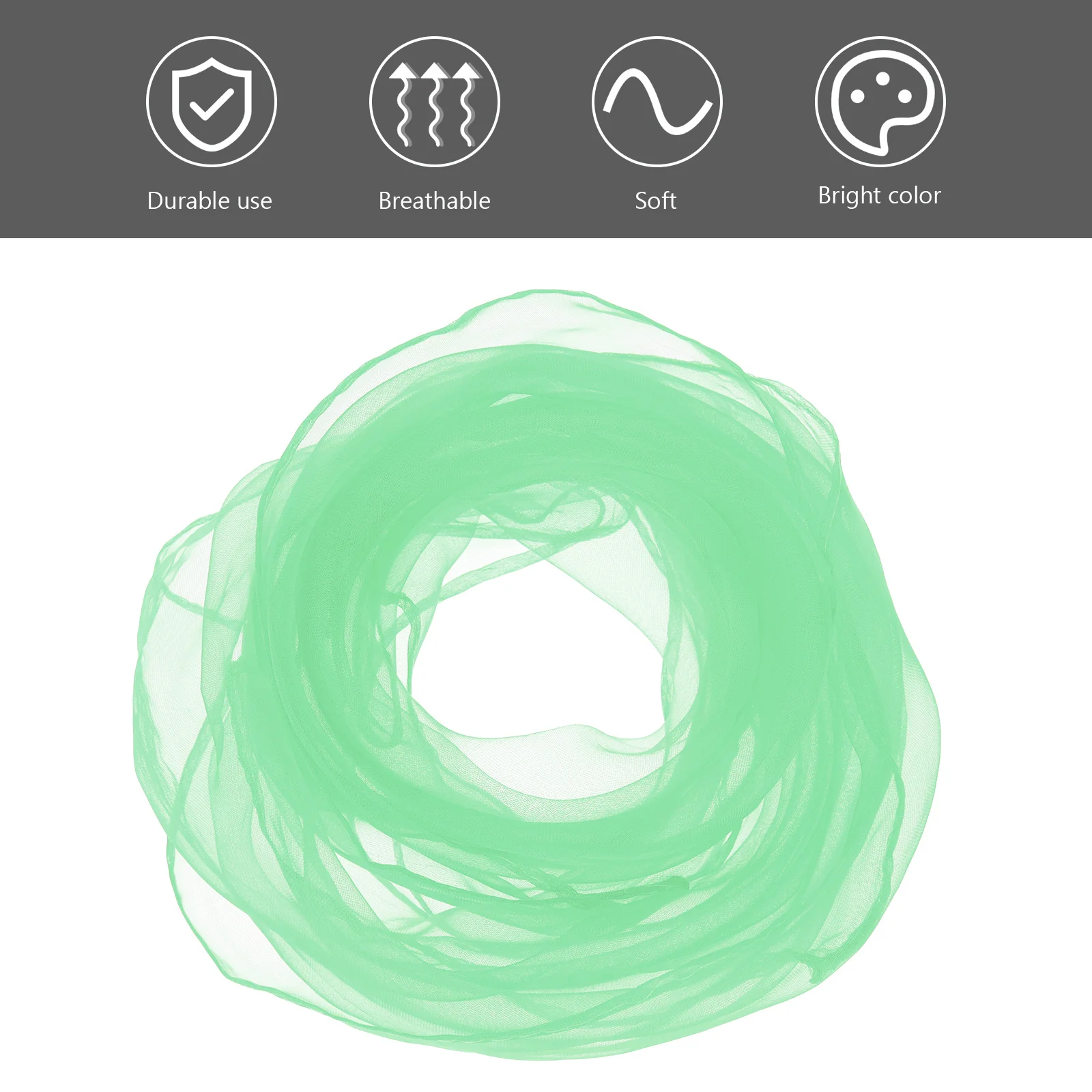 

10pcs Pure Color Square Scarves Silk Comfortable Breathable Lightweight Foldable Easy Storage Suitable Kindergarten Dance