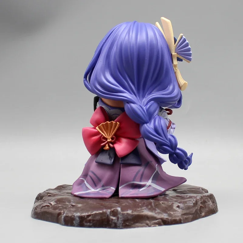 애니메이션 귀여운 Raiden 그림 GK Genshin 충격 장식 장난감 Shogun 액션 피규어 Q 버전 모델 PVC 컬렉션 장식품 선물