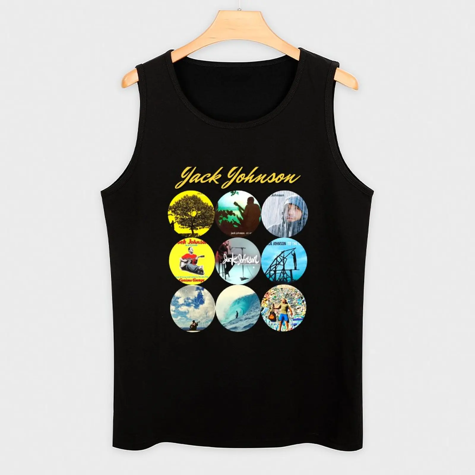 Jack Johnson Essential T shirt / Stickers Tank Top Everyday Basic Tank Top Comfort Cotton