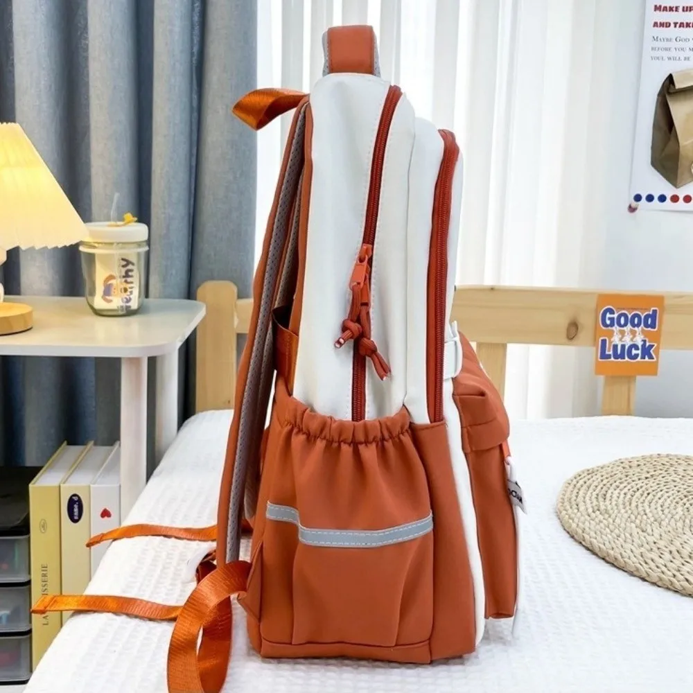 Waterproof Students School Backpack Nylon Large Capacity Cute Cat School Bag Casual Multi Pocket Lightweight Travel Bag