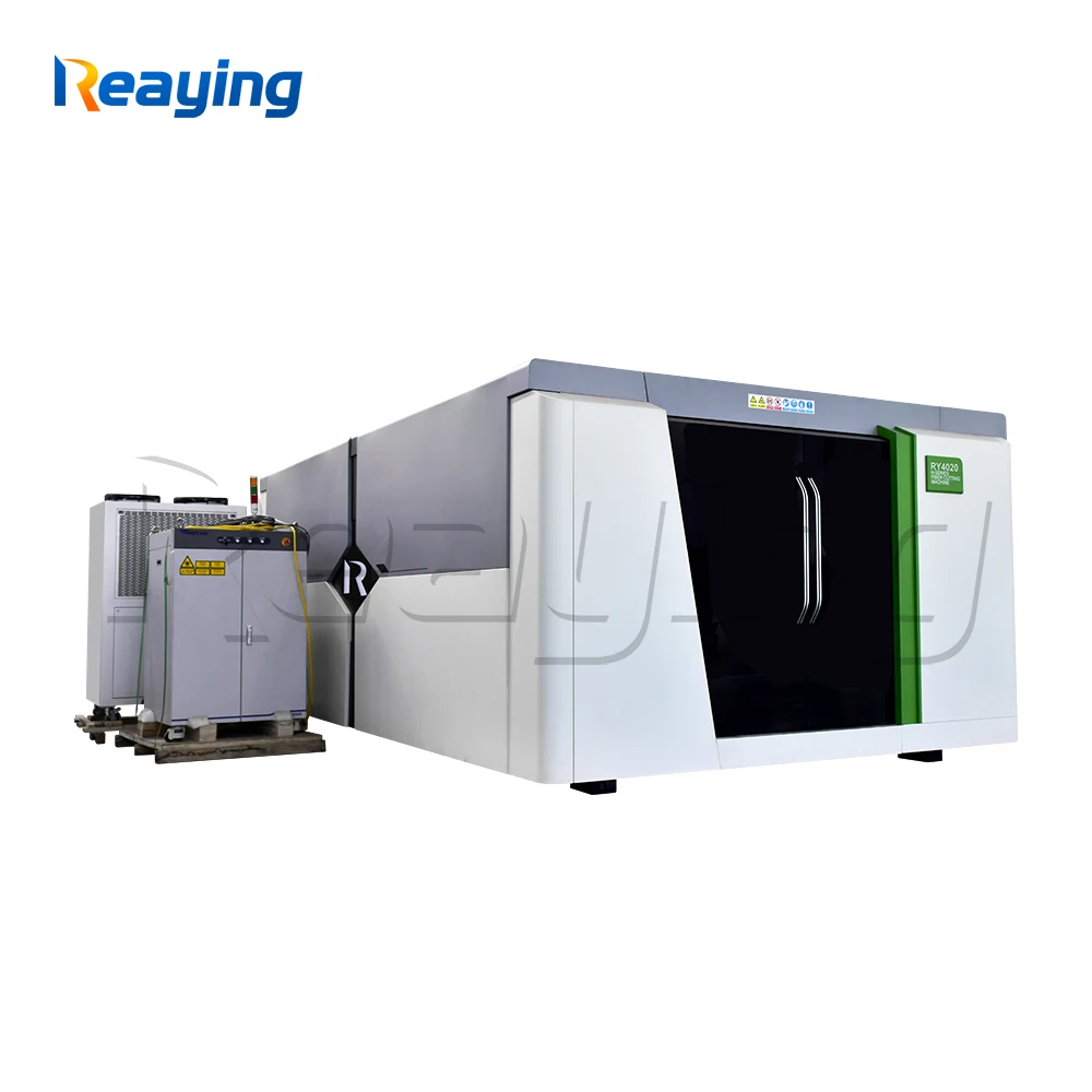 Safety Cover Fiber Laser Cutting Machine Two Working Table Metal Steel Cutter 20401530