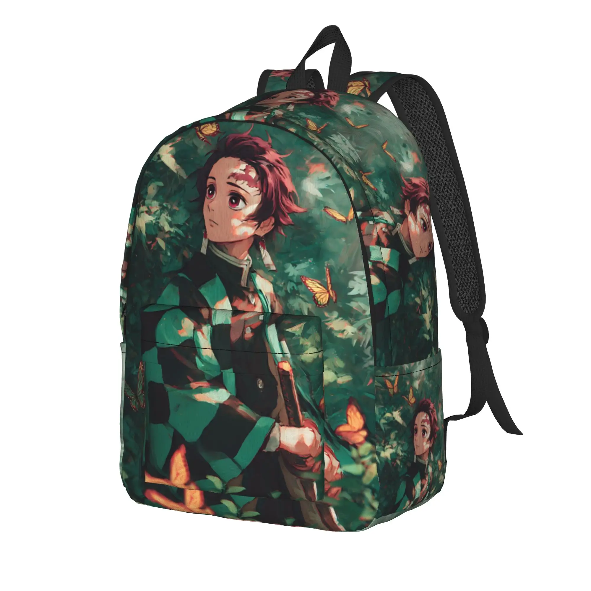 Fashion Demon Slayer Backpack shounen manga Mochilas Dual-Use Outdoor Sturdy Shoulder Rucksack