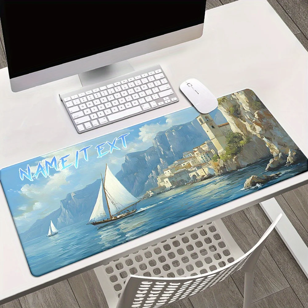 

Wide Desk Mat Mouse Pad precision cloth glide non slip rubber base for gaming computer laptop keyboard desk ideal desk pad for g